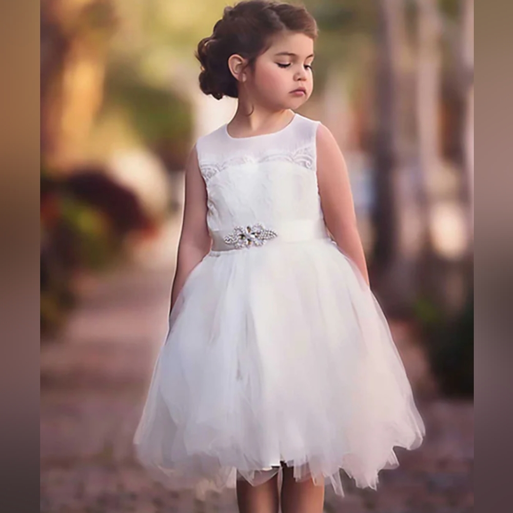 White Dress girls size 12